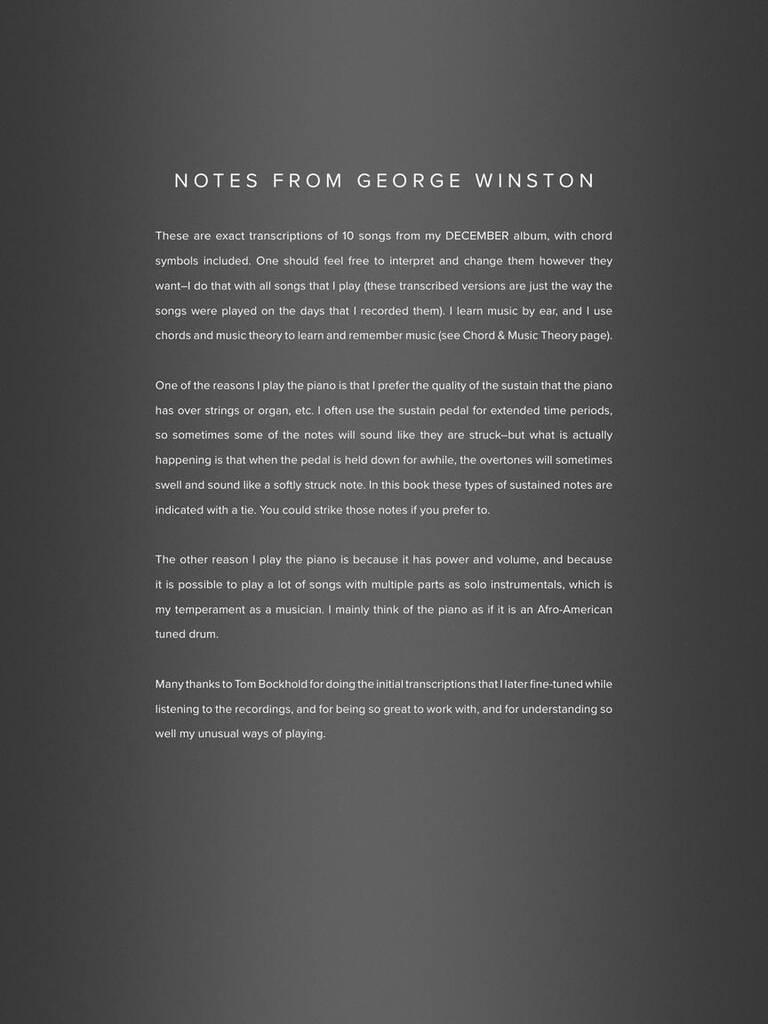 George Winston - December: Piano Solo