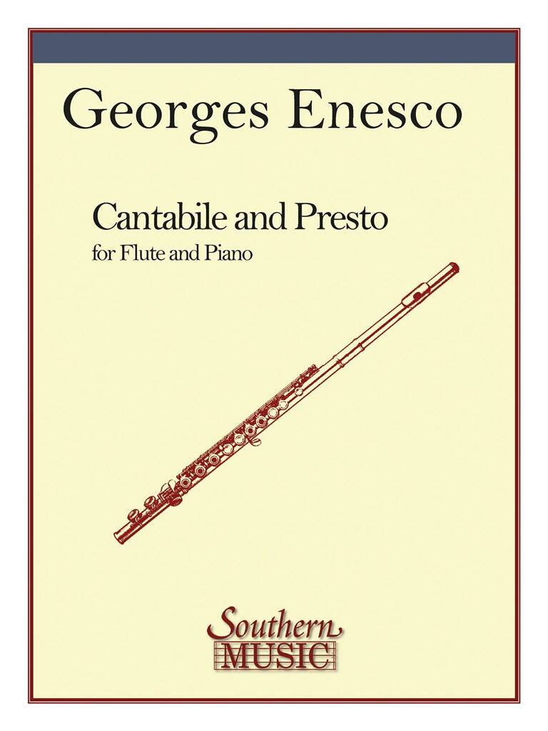 Georges Enesco: Cantabile And (Et) Presto: Flute And Accomp.