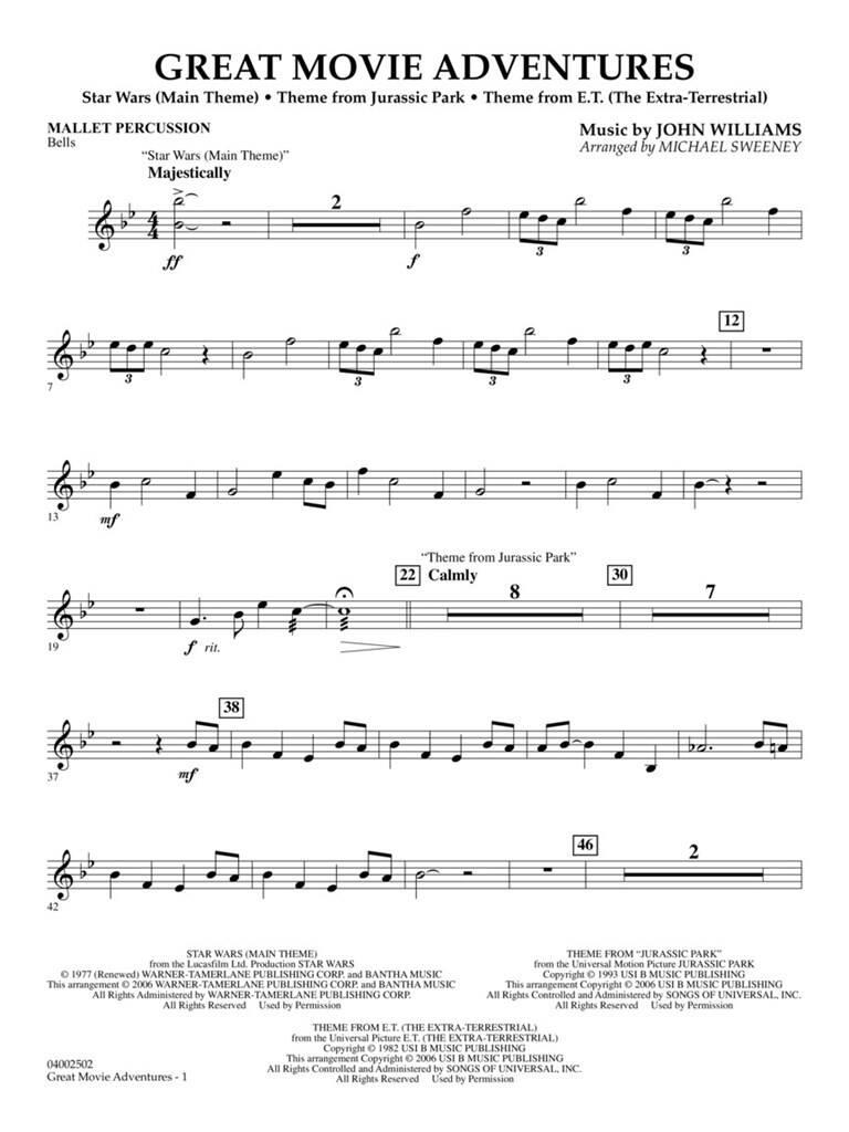 John Williams: Great Movie Adventures: (Arr. Michael Sweeney): Flexible Band