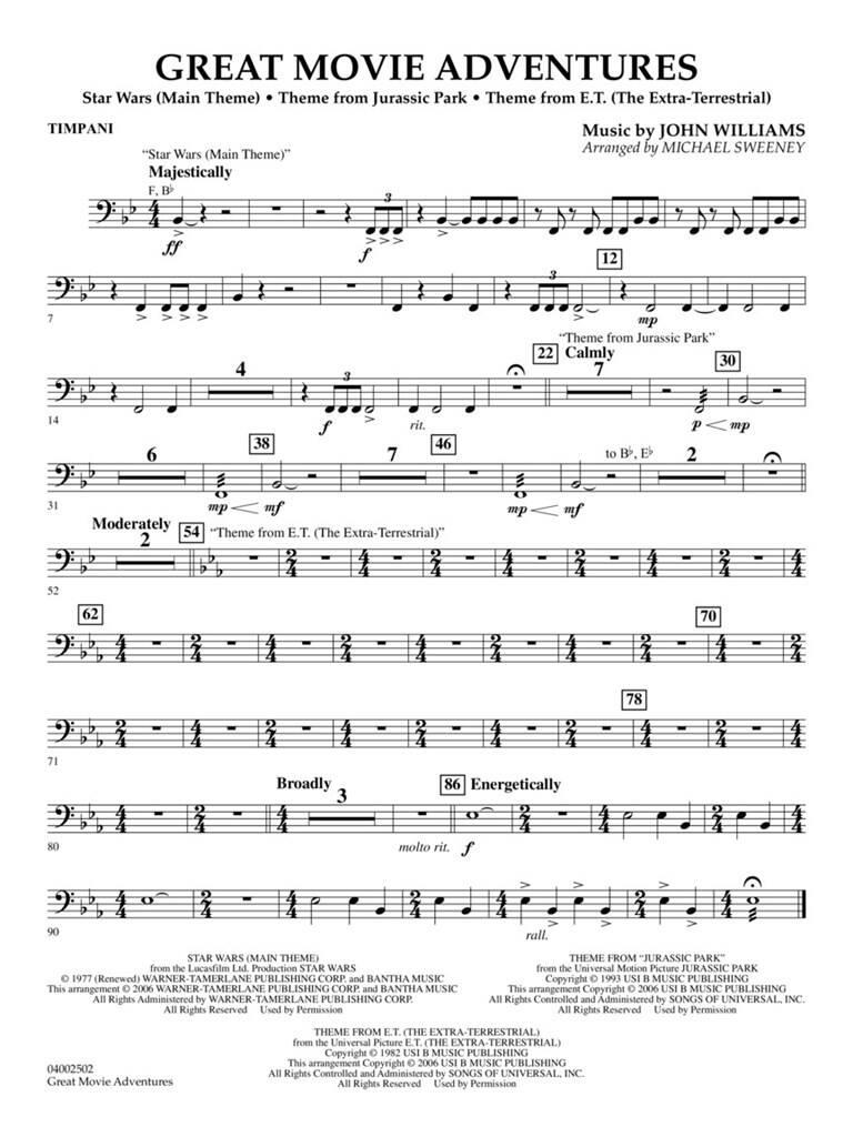 John Williams: Great Movie Adventures: (Arr. Michael Sweeney): Flexible Band