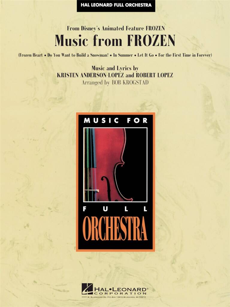 Kristen Anderson-Lopez: Music from Frozen: (Arr. Bob Krogstad): Orchestra