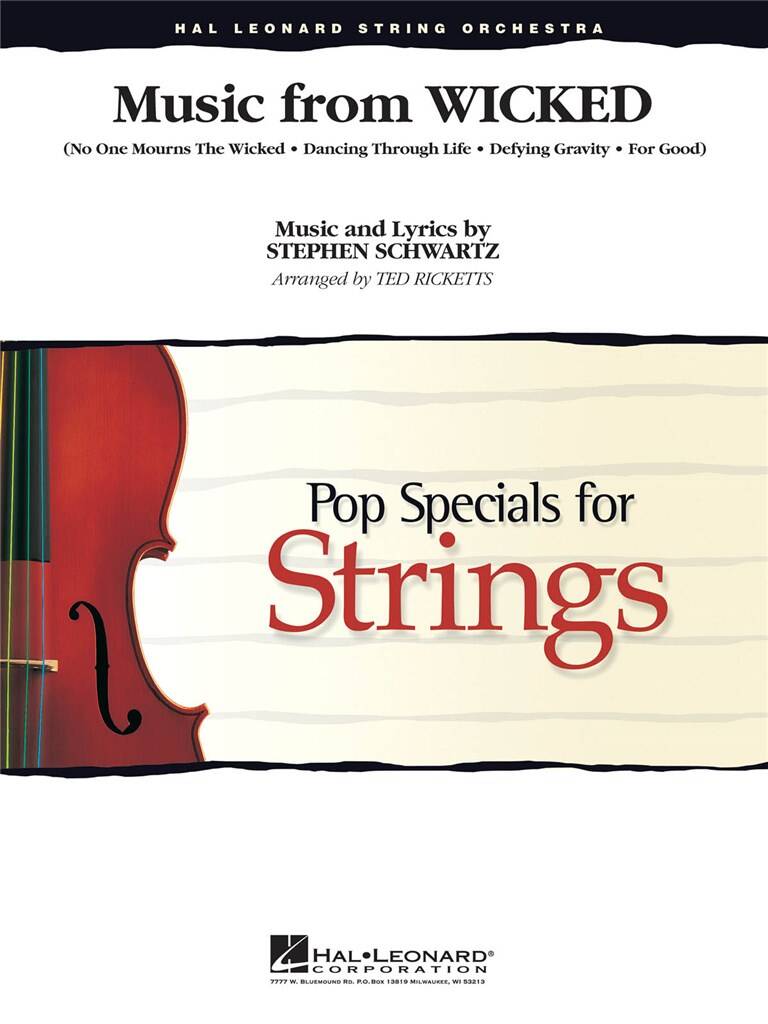 Stephen Schwartz: Music From Wicked: (Arr. Ted Ricketts): String Ensemble