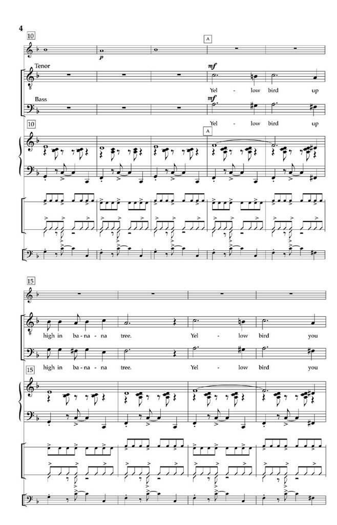 Norman Luboff: Yellow Bird: (Arr. Dan Davison): Lower Voices And Accomp.
