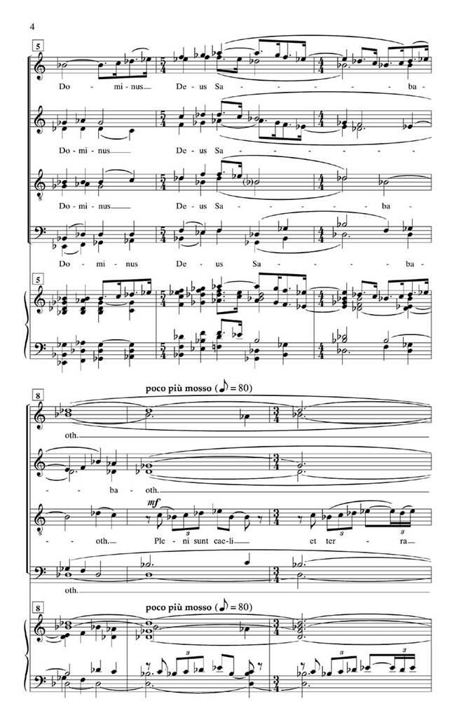 Ola Gjeilo: Sanctus: Mixed Choir And Accomp.