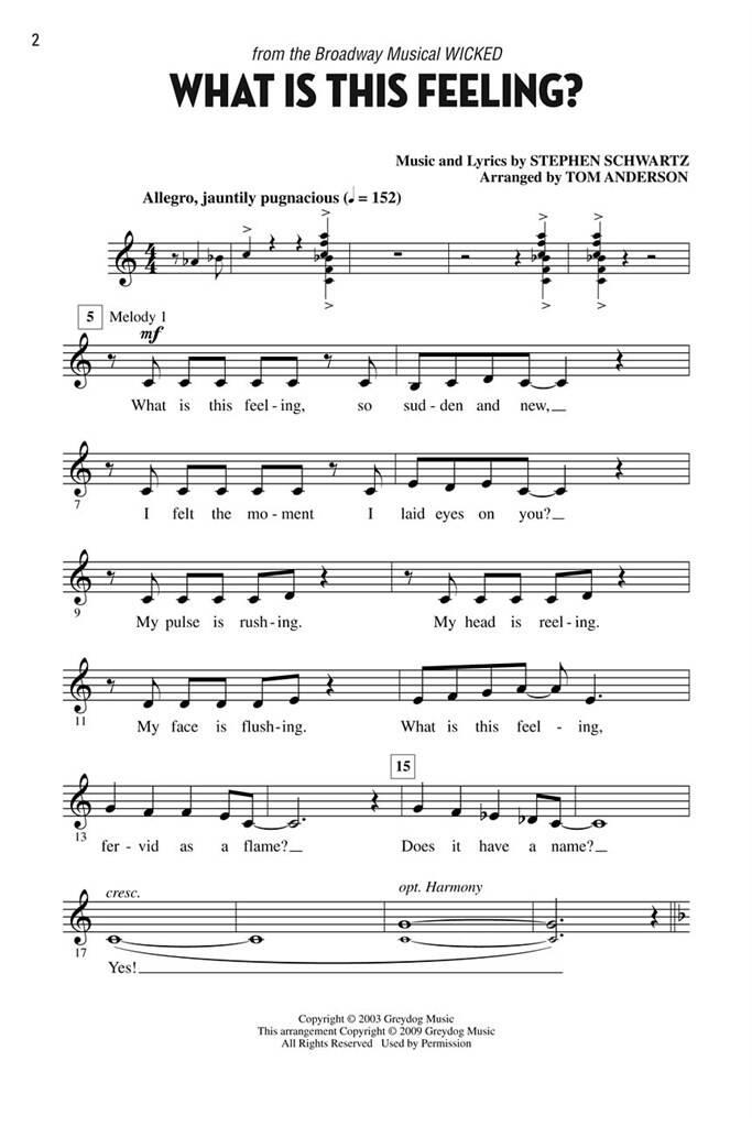 Let's all Sing Songs from Wicked: (Arr. Tom Anderson): Children's Choir