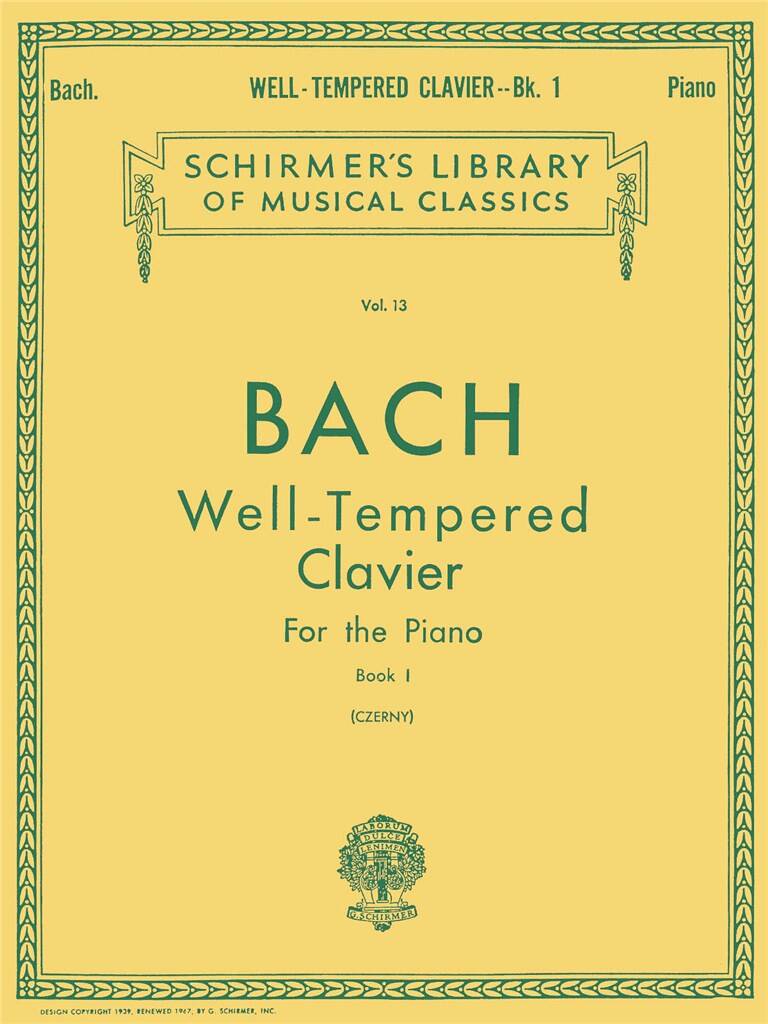 Johann Sebastian Bach: Well Tempered Clavier - Book 1: Piano Solo