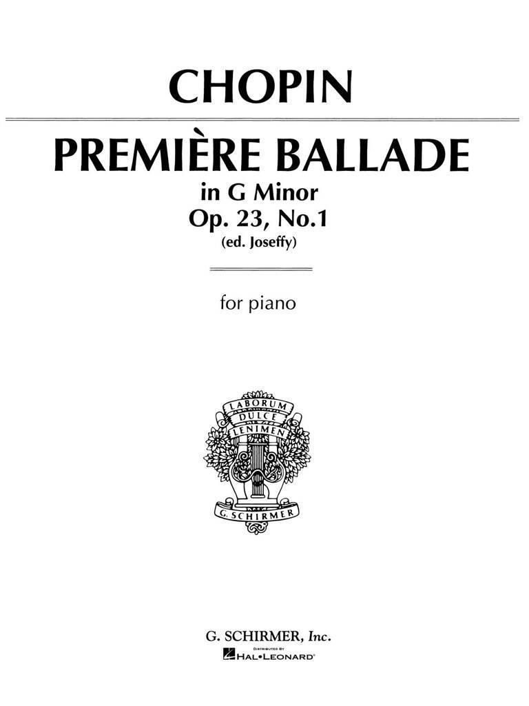 Frédéric Chopin: Ballade No.1 In G Minor Op.23: Piano Solo