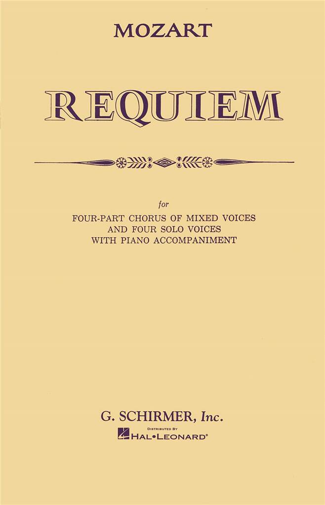 Wolfgang Amadeus Mozart: Requiem: Mixed Choir And Accomp.