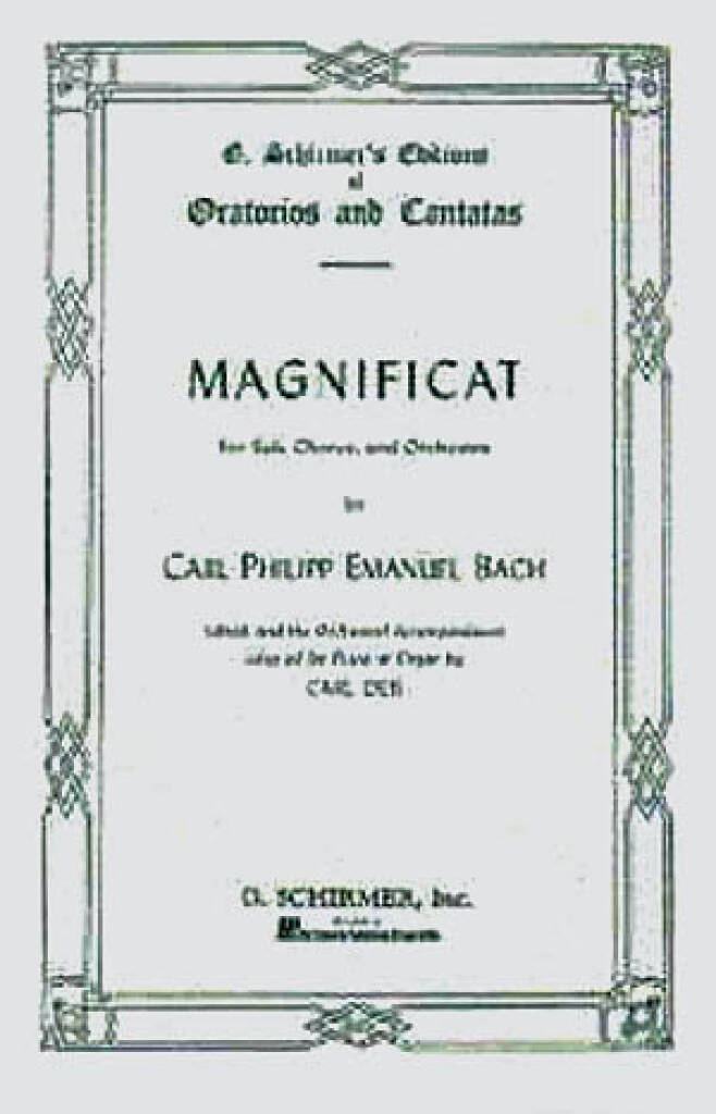 Carl Philipp Emanuel Bach: Magnificat: (Arr. Carl Deis): Mixed Choir And Accomp.