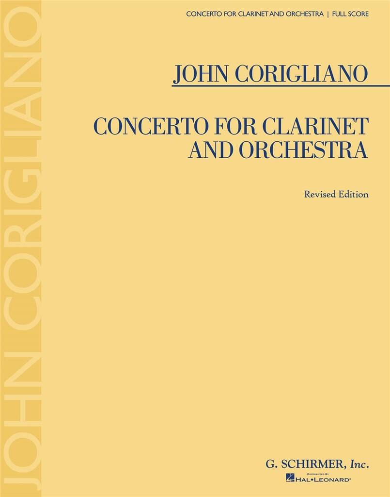 John Corigliano: Concerto for Clarinet And Orchestra: Orchestra And Solo