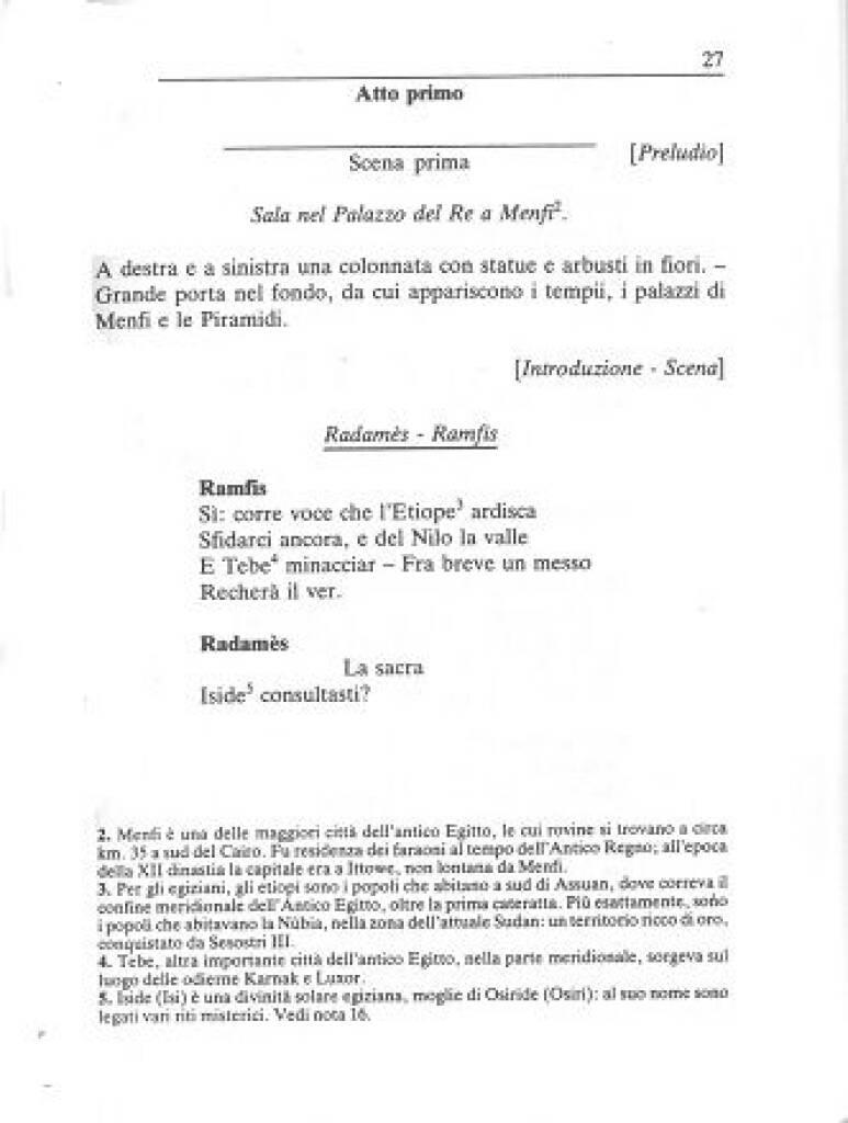 Giuseppe Verdi: Aida: Libretto