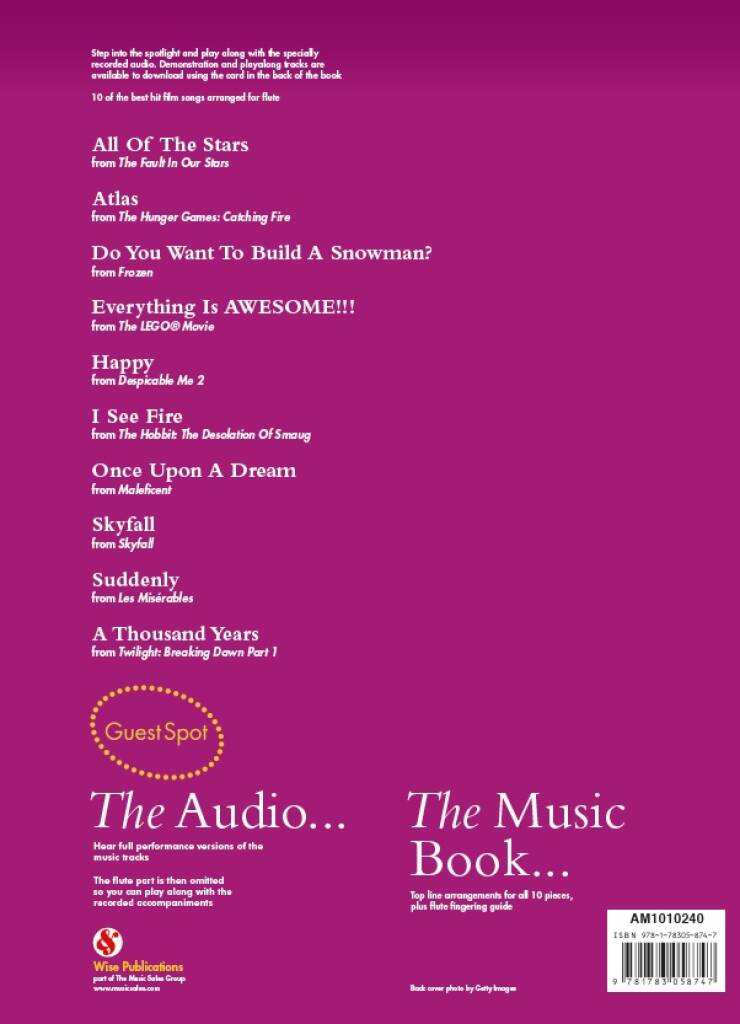 Guest Spot: Big Film Hits Playalong For Flute: Flute Solo