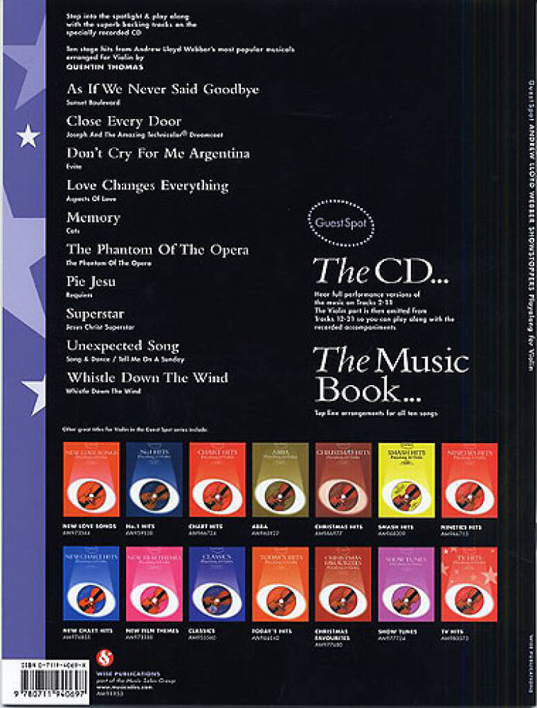 Guest Spot - Andrew Lloyd Webber Showstoppers: Violin Solo