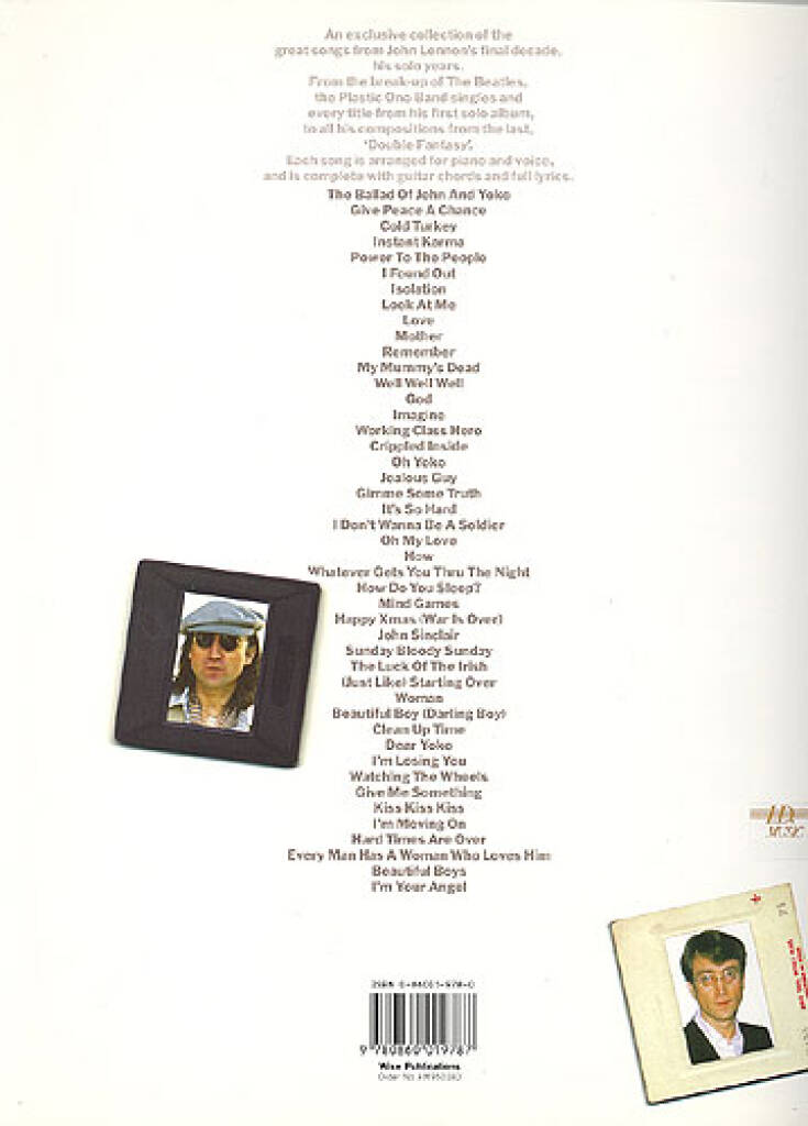 Lennon Solo: Piano, Vocal And Guitar