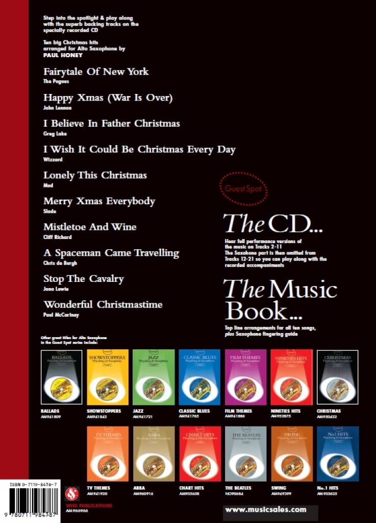 Guest Spot - Christmas Hits: (Arr. Paul Honey): Alto Saxophone