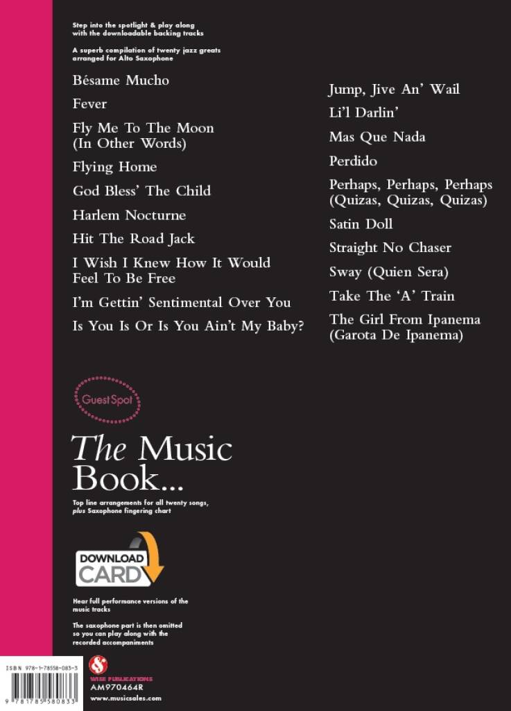 Guest Spot: 20 Jazz Greats: Alto Saxophone