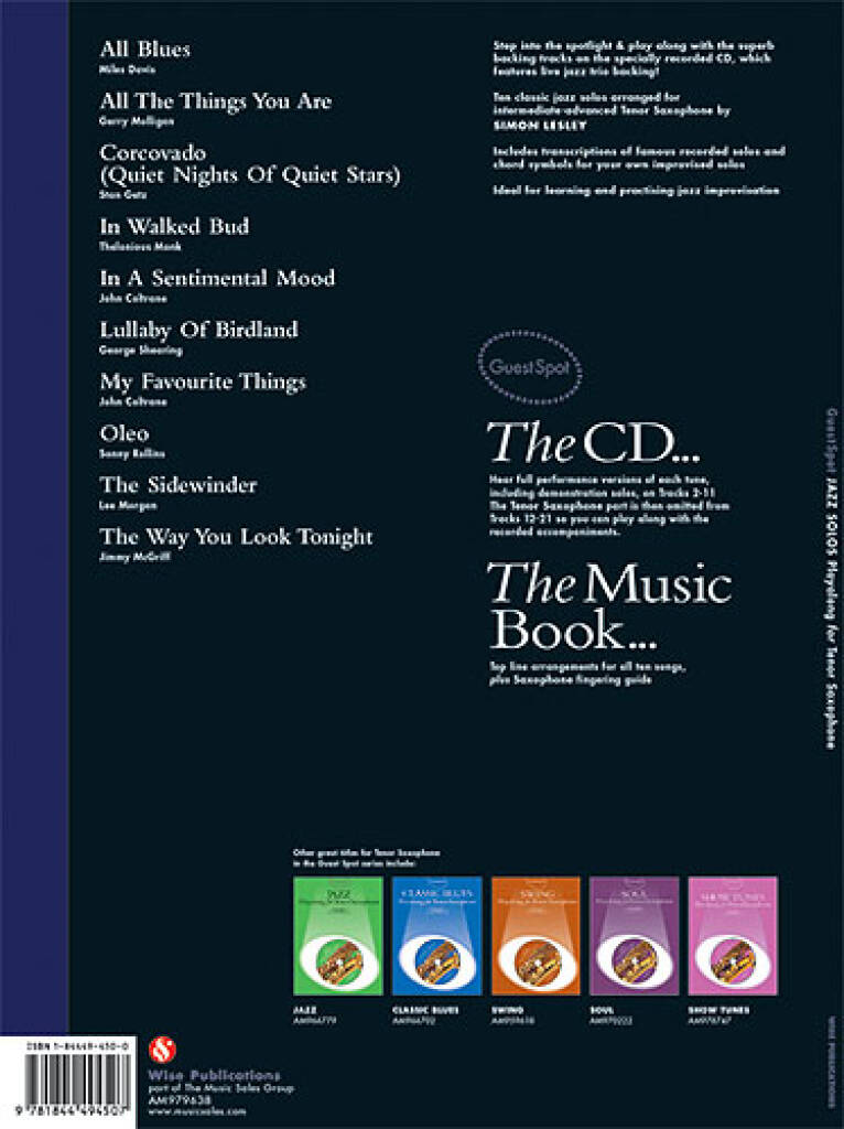 Guest Spot: Jazz Solos: Tenor Saxophone