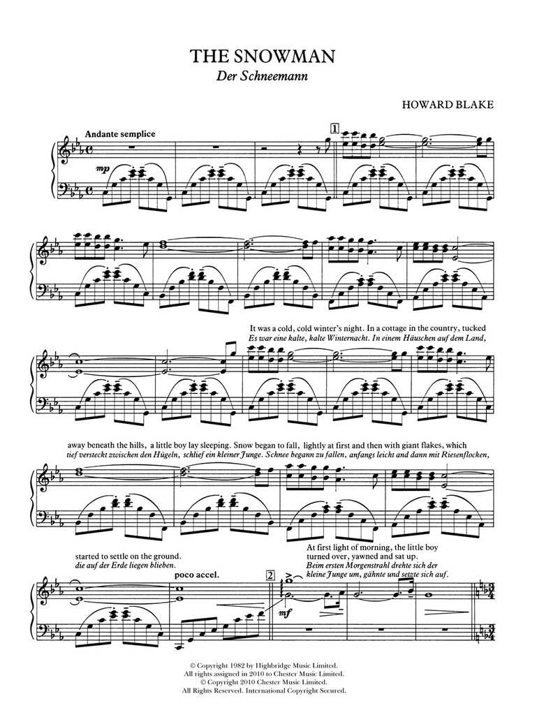 Howard Blake: The Snowman (Piano Score): Vocal And Piano