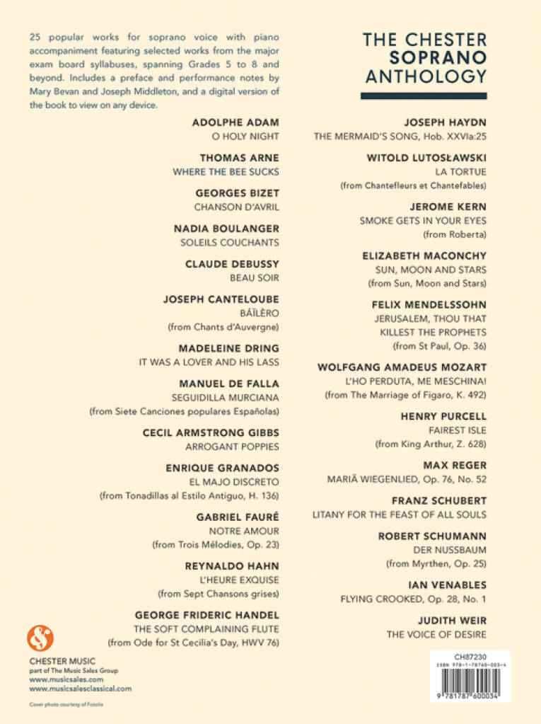 Joseph Middleton: The Chester Vocal Anthology: Soprano: Vocal And Piano