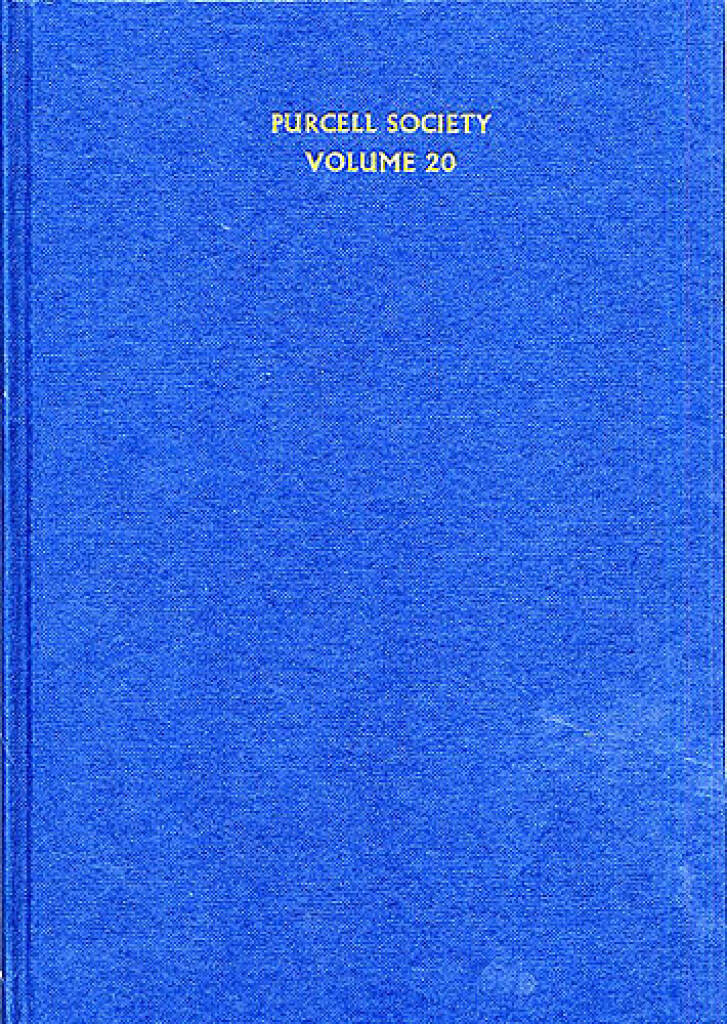 Henry Purcell: Purcell Society Volume 20: Vocal And Other Accompaniment