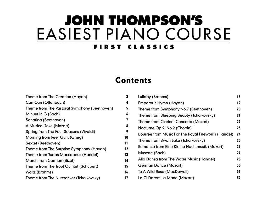 John Thompson's Piano Course: First Classics