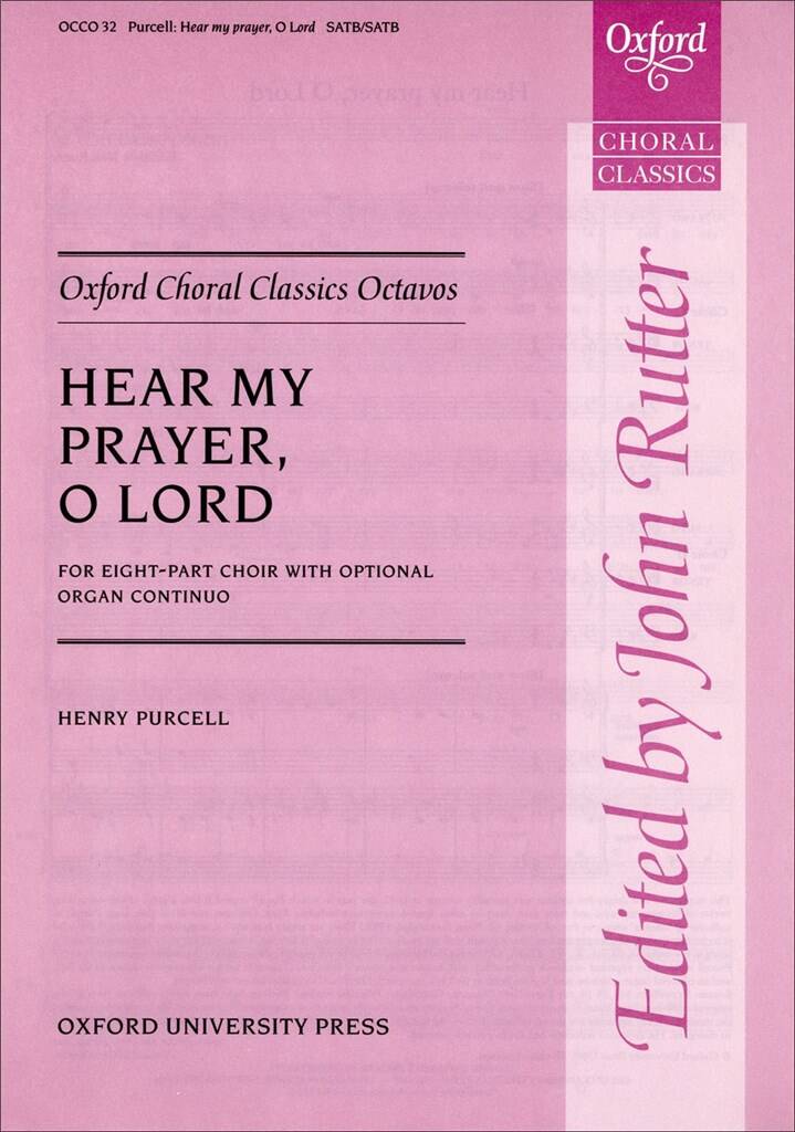 Henry Purcell: Hear my prayer: Mixed Choir And Accomp.