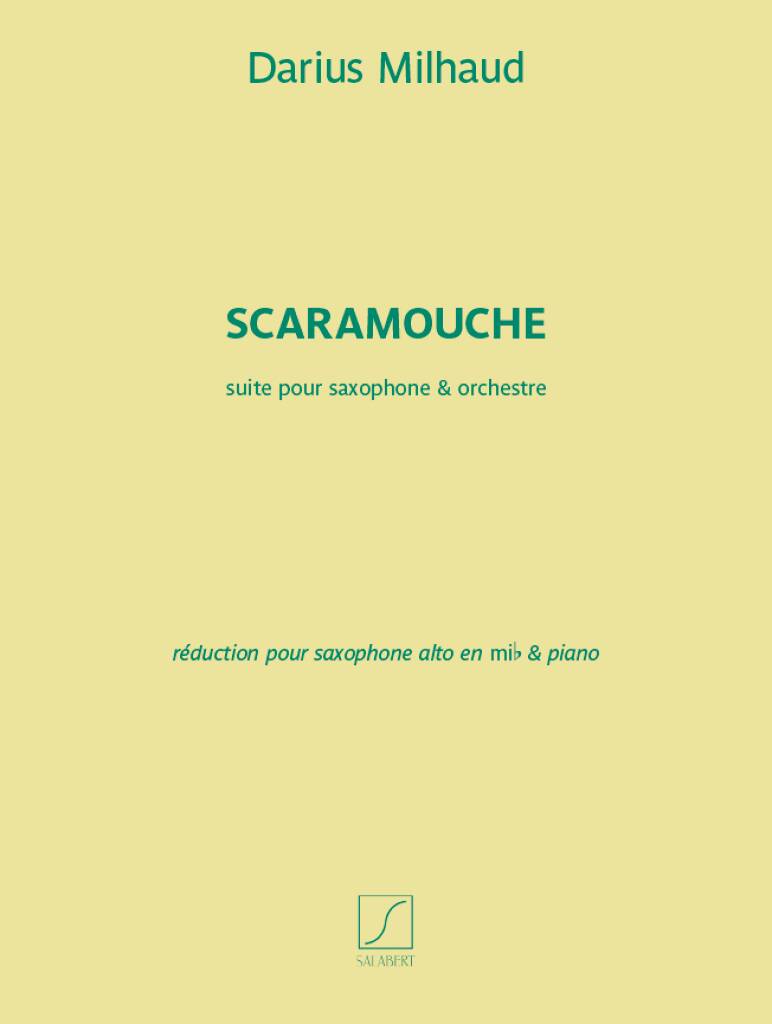 Darius Milhaud: Scaramouche: Alto Saxophone And Accomp.