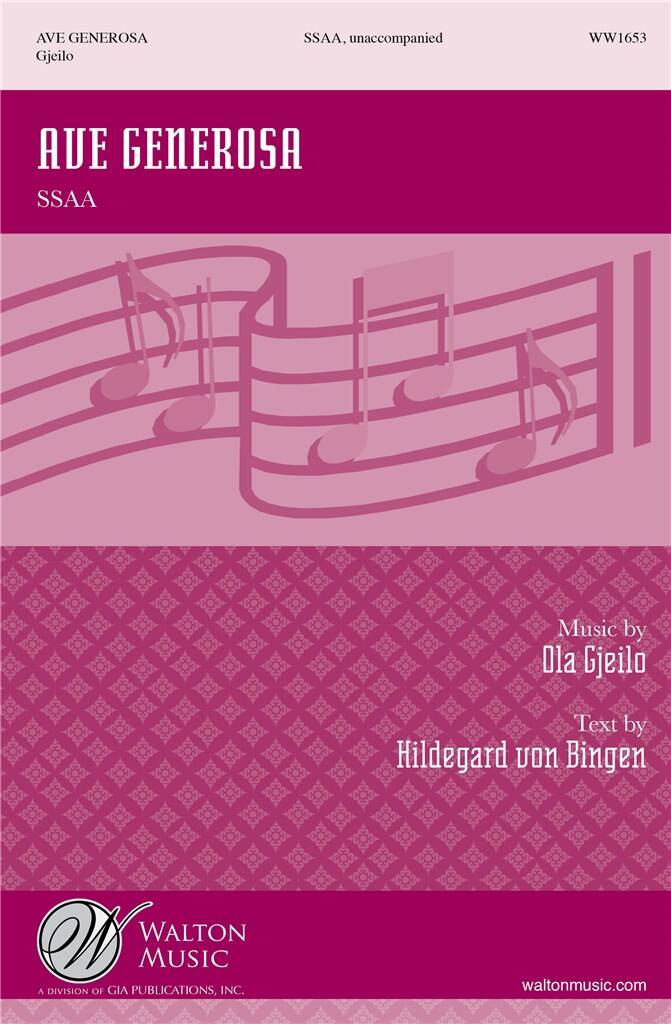 Ola Gjeilo: Ave Generosa: Upper Voices And Accomp.