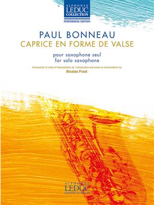 Paul Bonneau: Caprice en forme de valse: Saxophone