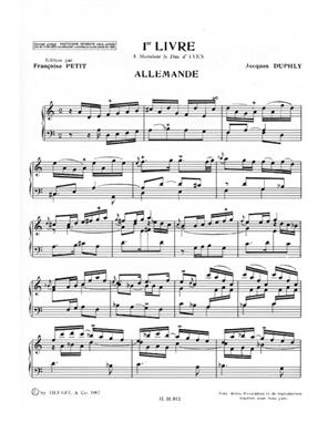 Jacques Duphly: Pieces de Clavecin Vol.1: Harpsichord