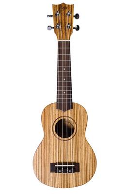 Flight: DUS322 Soprano Ukulele - Zebrawood (+ Bag)