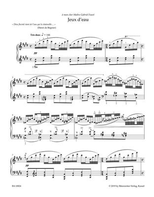 Maurice Ravel: Jeux d'eau for Piano: Piano Solo