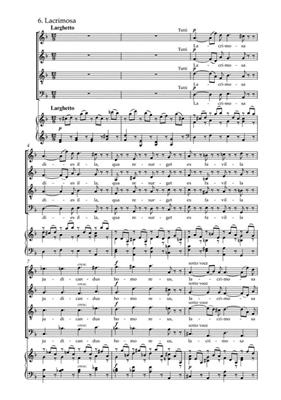 Wolfgang Amadeus Mozart: Requiem K.626: Mixed Choir And Piano/Organ
