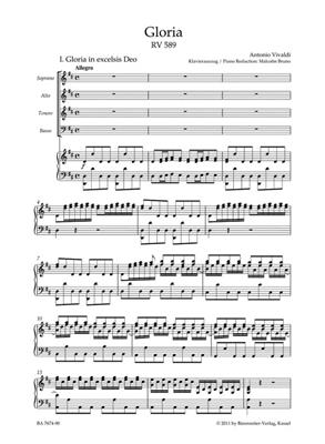 Antonio Vivaldi: Gloria RV 589 (Vocal Score): Mixed Choir And Ensemble