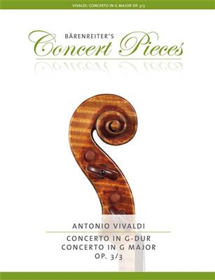 Antonio Vivaldi: Concerto For Violin In G Op.3/3: Violin And Accomp.