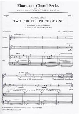 Andrew Carter: Two For The Price Of One: Upper Voices And Accomp.