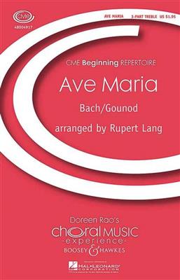 Johann Sebastian Bach: Ave Maria: (Arr. Rupert Lang): Children's Choir and Piano/Organ