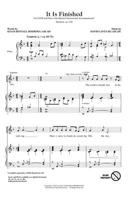David Lantz III: It Is Finished: Mixed Choir And Accomp.