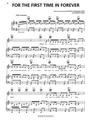 Frozen: Piano, Vocal And Guitar