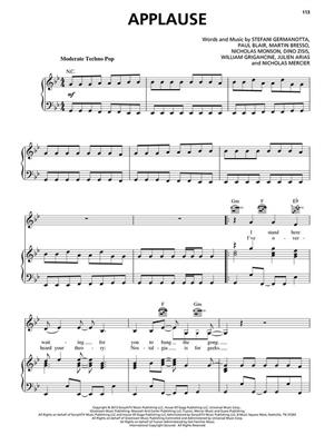 Lady Gaga: Lady Gaga - Artpop: Piano, Vocal And Guitar