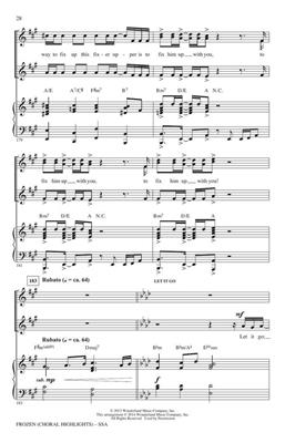 Frozen: (Arr. Mark Brymer): Upper Voices And Accomp.