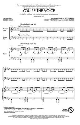 John Farnham: You're the Voice: (Arr. Kirby Shaw): Mixed Choir And Accomp.