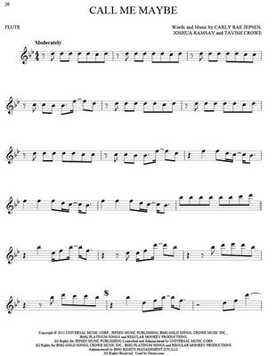 101 Hit Songs: Flute Solo