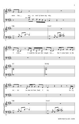 How Far I'll Go: (Arr. Ed Lojeski): Mixed Choir And Accomp.