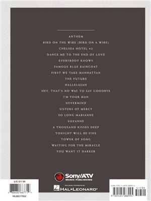 Leonard Cohen - Sheet Music Collection: 1967-2016: Piano, Vocal And Guitar