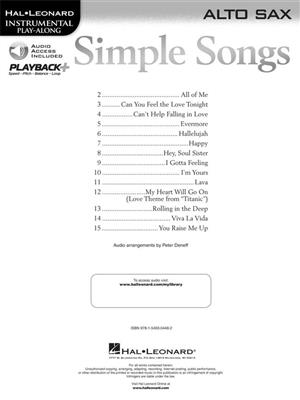 Simple Songs: Alto Saxophone