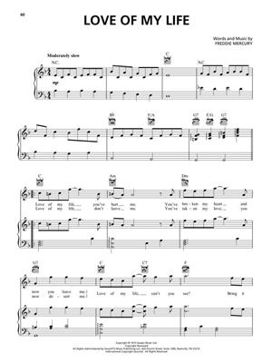 Queen: Bohemian Rhapsody: Piano, Vocal And Guitar