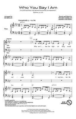 Reuben Morgan: Who You Say I Am: (Arr. Ed Hogan): Mixed Choir And Accomp.