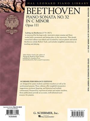 Beethoven: Sonata No. 32 in C Minor, Opus 111: Piano Solo