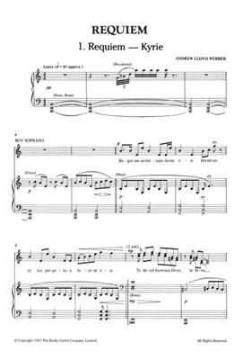 Andrew Lloyd Webber: Requiem: Mixed Choir And Accomp.